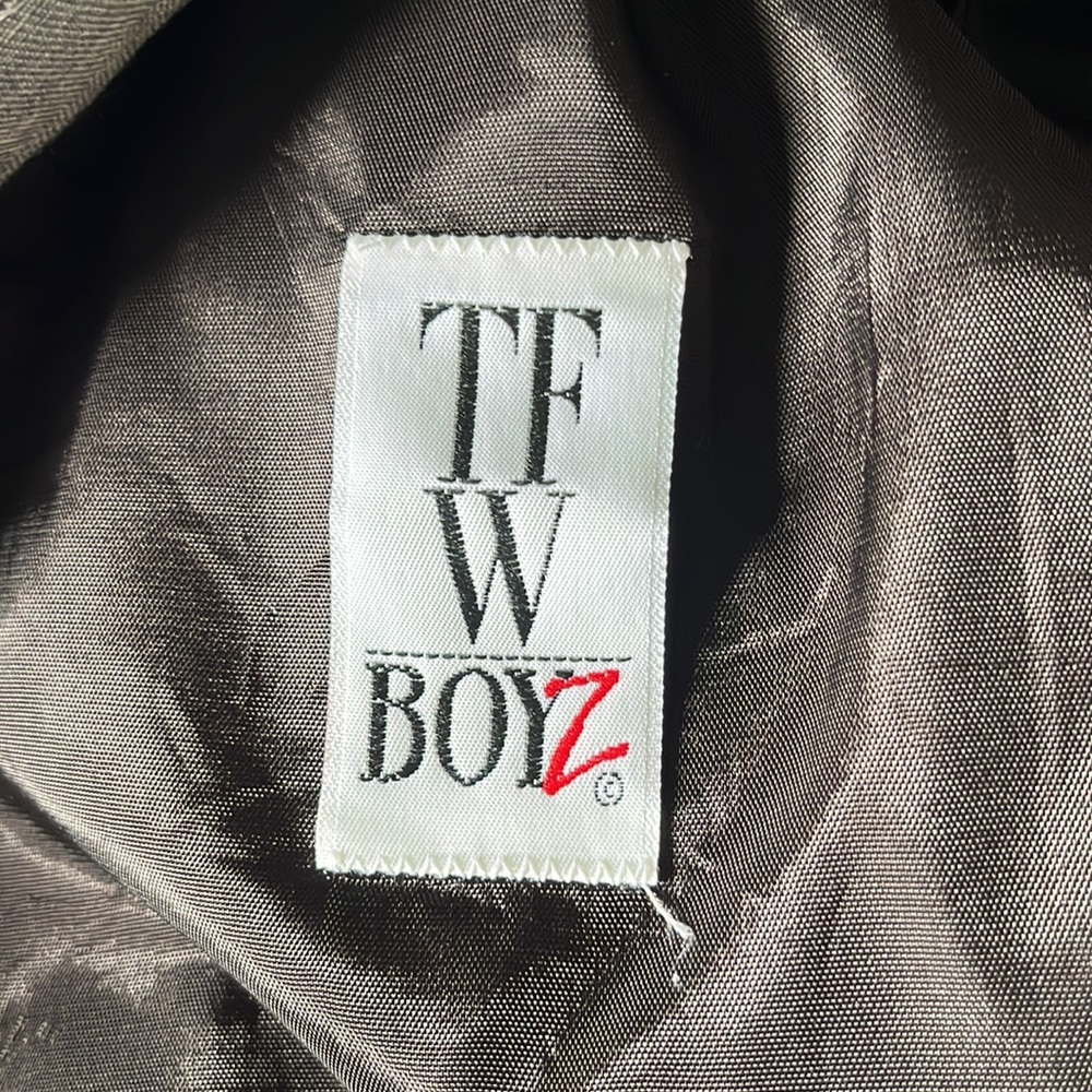 TFW Boyz vintage double breasted glen check plaid jacket - Picture 13 of 15